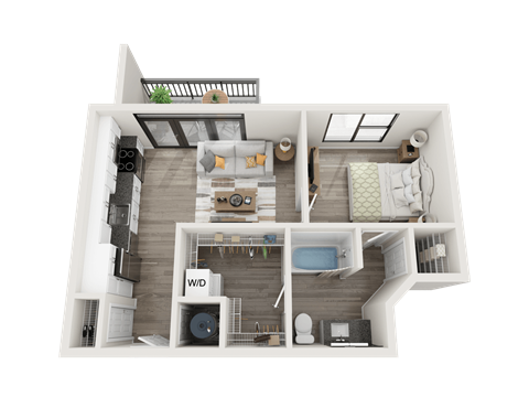 J3 Floor Plan at Link Apartments® Montford, Charlotte, NC